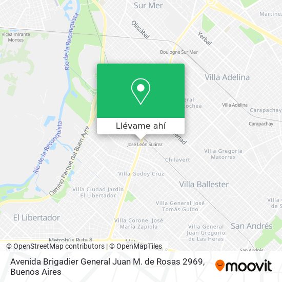 Mapa de Avenida Brigadier General Juan M. de Rosas 2969