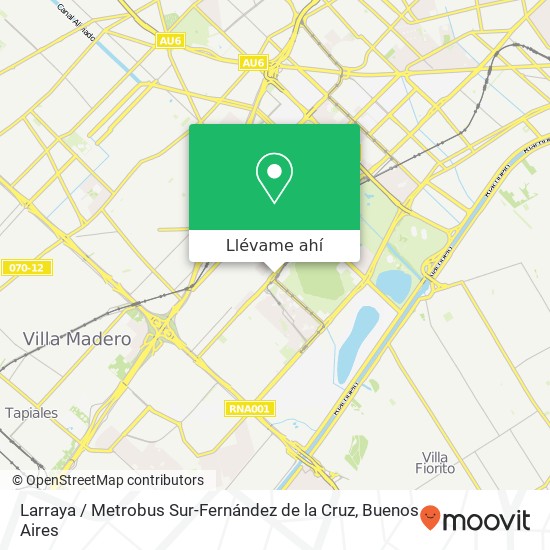 Mapa de Larraya / Metrobus Sur-Fernández de la Cruz