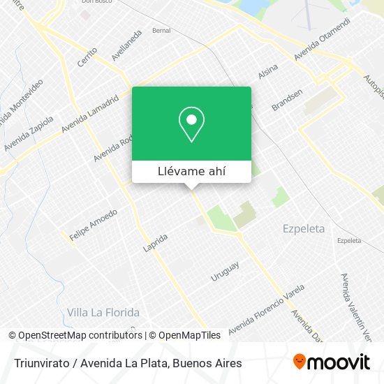 Mapa de Triunvirato / Avenida La Plata