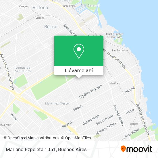 Mapa de Mariano Ezpeleta 1051