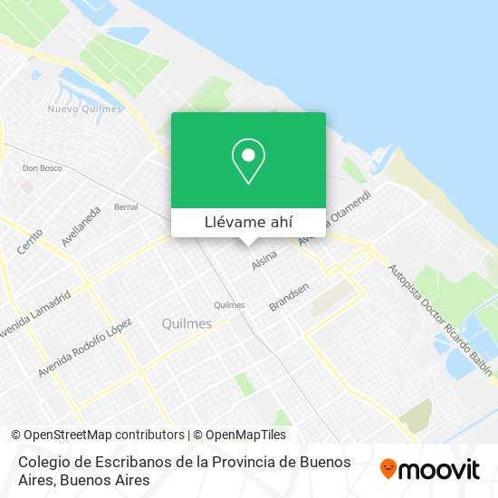 Mapa de Colegio de Escribanos de la Provincia de Buenos Aires