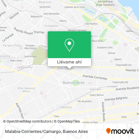 Mapa de Malabia-Corrientes/Camargo