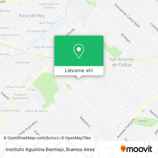 Mapa de Instituto Agustina Bermejo