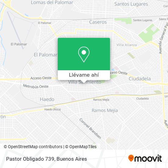Mapa de Pastor Obligado 739