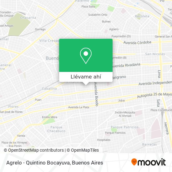 Mapa de Agrelo - Quintino Bocayuva