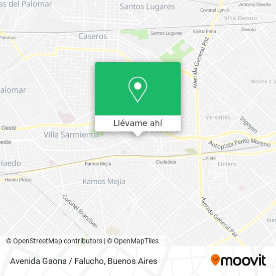 Mapa de Avenida Gaona / Falucho