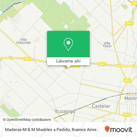 Mapa de Maderas-M & M Muebles a Pedido