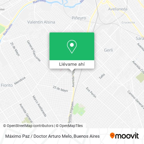 Mapa de Máximo Paz / Doctor Arturo Melo