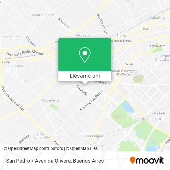 Mapa de San Pedro / Avenida Olivera