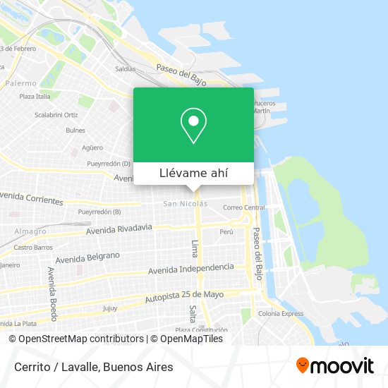 Mapa de Cerrito / Lavalle