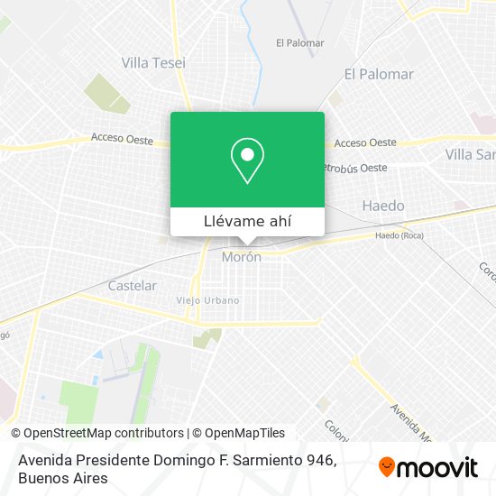 Mapa de Avenida Presidente Domingo F. Sarmiento 946