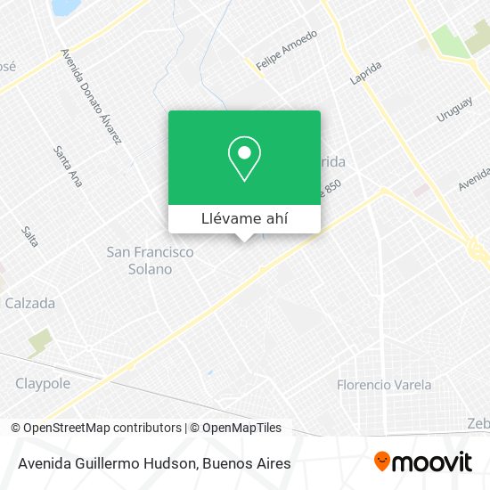 Mapa de Avenida Guillermo Hudson