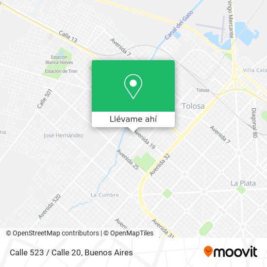 Mapa de Calle 523 / Calle 20