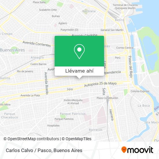 Mapa de Carlos Calvo / Pasco