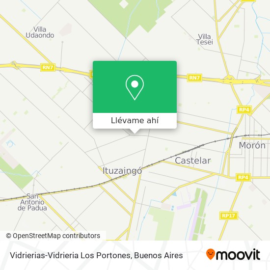 Mapa de Vidrierias-Vidrieria Los Portones
