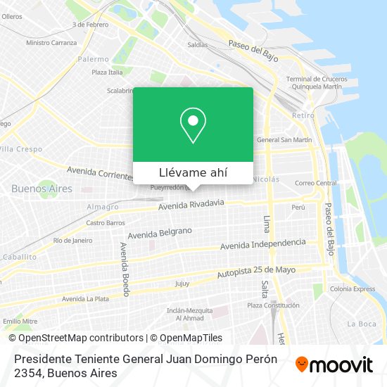 Mapa de Presidente Teniente General Juan Domingo Perón 2354