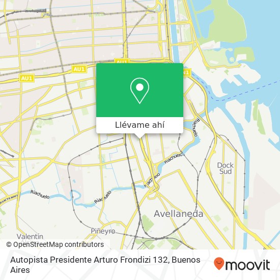 Mapa de Autopista Presidente Arturo Frondizi 132