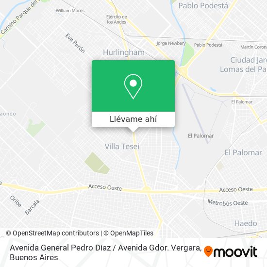 Mapa de Avenida General Pedro Díaz / Avenida Gdor. Vergara