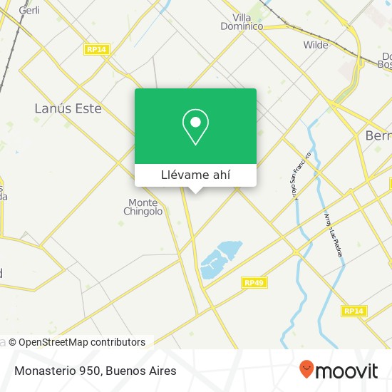 Mapa de Monasterio 950