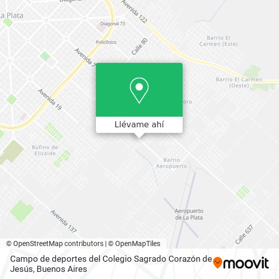 Mapa de Campo de deportes del Colegio Sagrado Corazón de Jesús