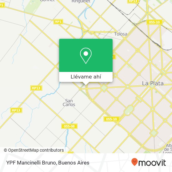 Mapa de YPF Mancinelli Bruno