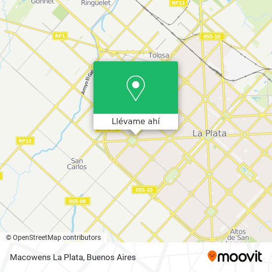 Mapa de Macowens La Plata
