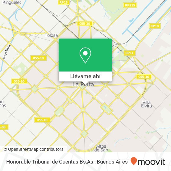 Mapa de Honorable Tribunal de Cuentas Bs.As.