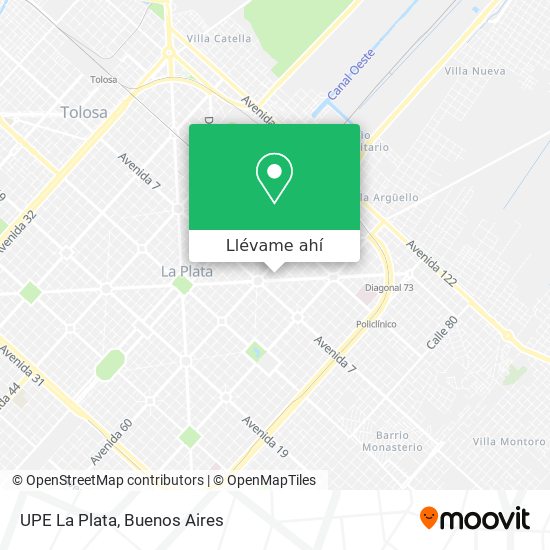 Mapa de UPE La Plata