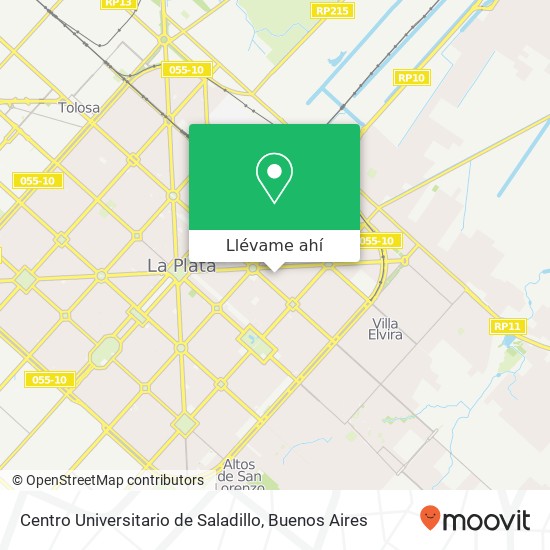 Mapa de Centro Universitario de Saladillo