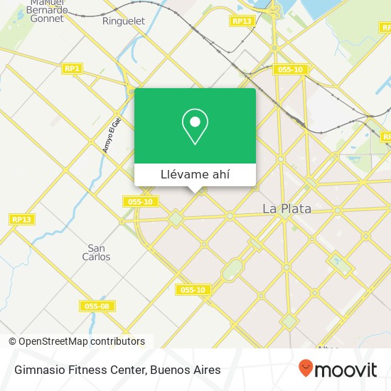 Mapa de Gimnasio Fitness Center