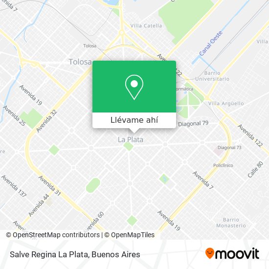 Mapa de Salve Regina La Plata
