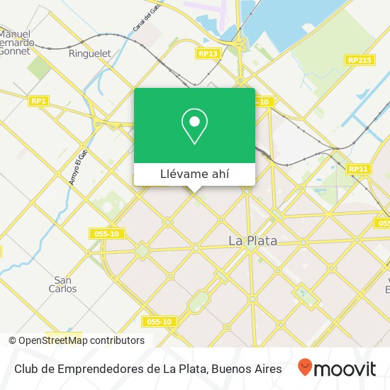 Mapa de Club de Emprendedores de La Plata