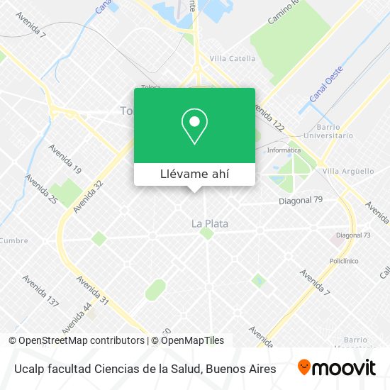 Mapa de Ucalp facultad Ciencias de la Salud