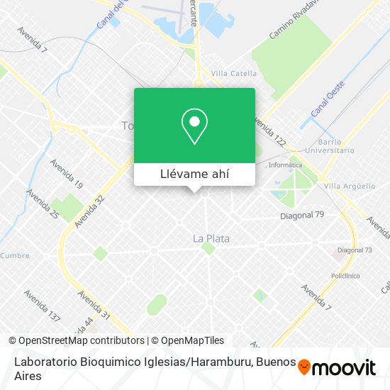 Mapa de Laboratorio Bioquimico Iglesias / Haramburu