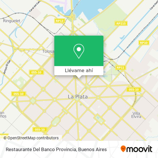 Mapa de Restaurante Del Banco Provincia