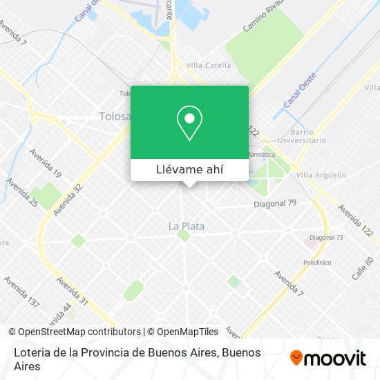 Mapa de Loteria de la Provincia de Buenos Aires