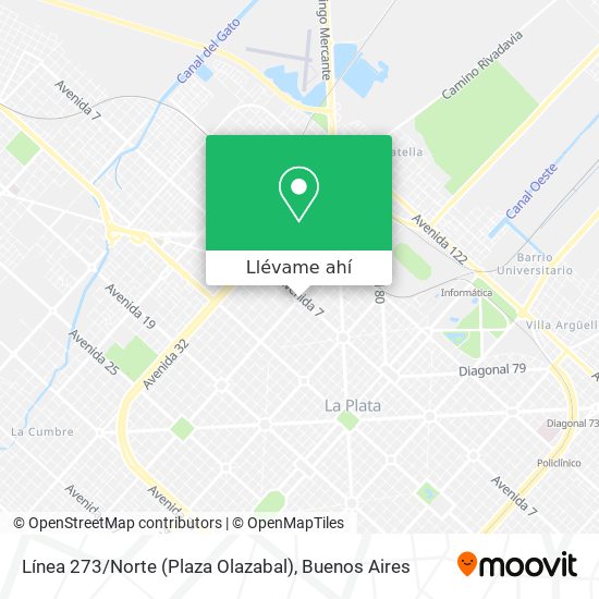 Mapa de Línea 273 / Norte (Plaza Olazabal)
