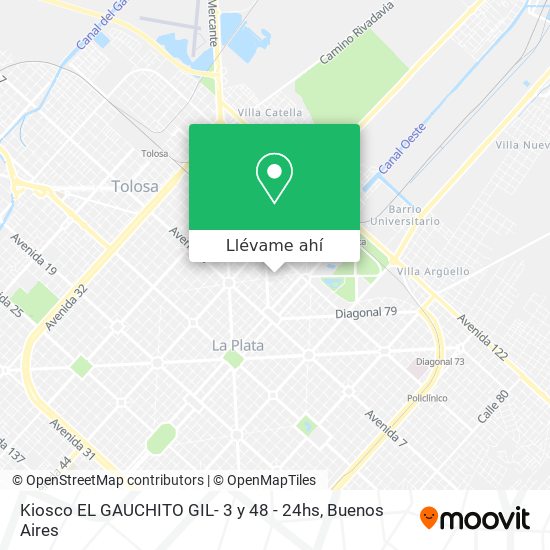 Mapa de Kiosco EL GAUCHITO GIL- 3 y 48 - 24hs