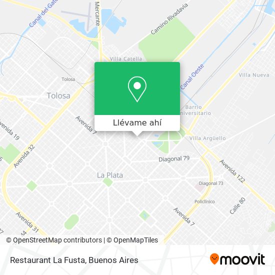 Mapa de Restaurant La Fusta