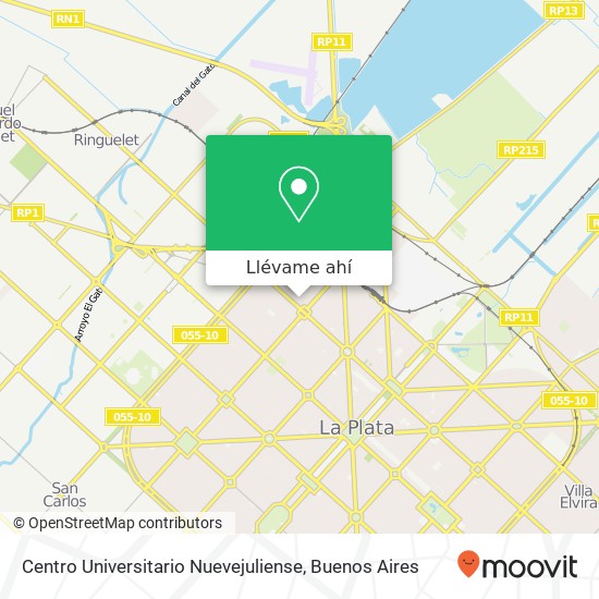 Mapa de Centro Universitario Nuevejuliense