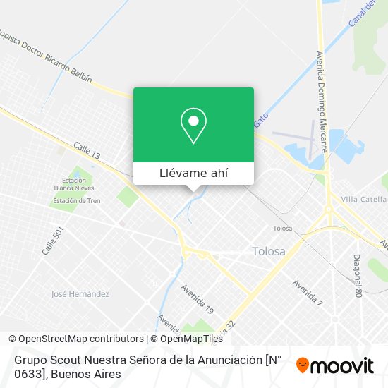 Mapa de Grupo Scout Nuestra Señora de la Anunciación [N° 0633]