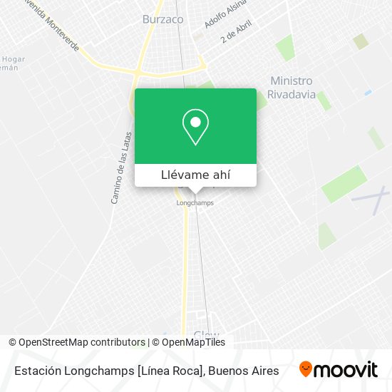 Mapa de Estación Longchamps [Línea Roca]