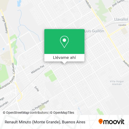 Mapa de Renault Minuto (Monte Grande)