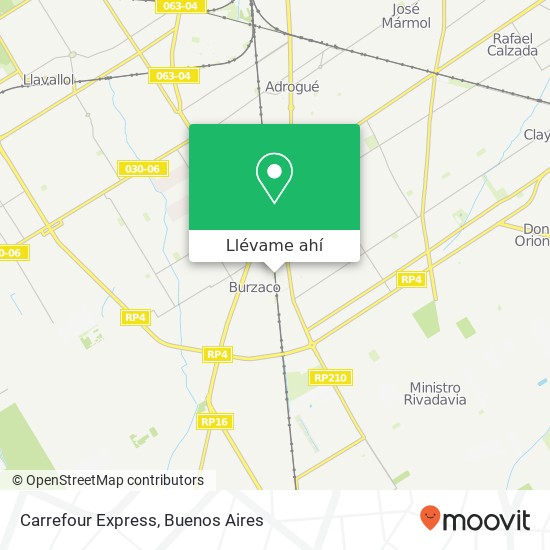 Mapa de Carrefour Express