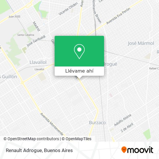 Mapa de Renault Adrogue