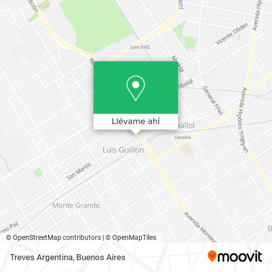 Mapa de Treves Argentina