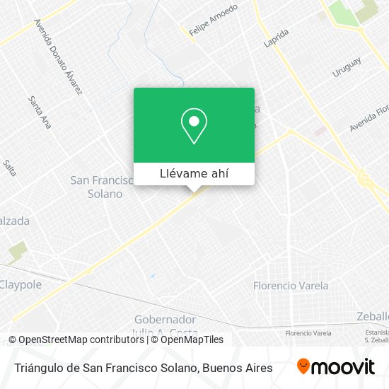 Mapa de Triángulo de San Francisco Solano