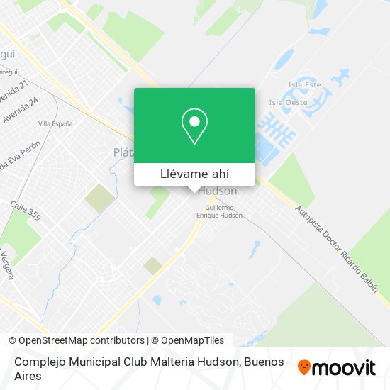 Mapa de Complejo Municipal Club Malteria Hudson