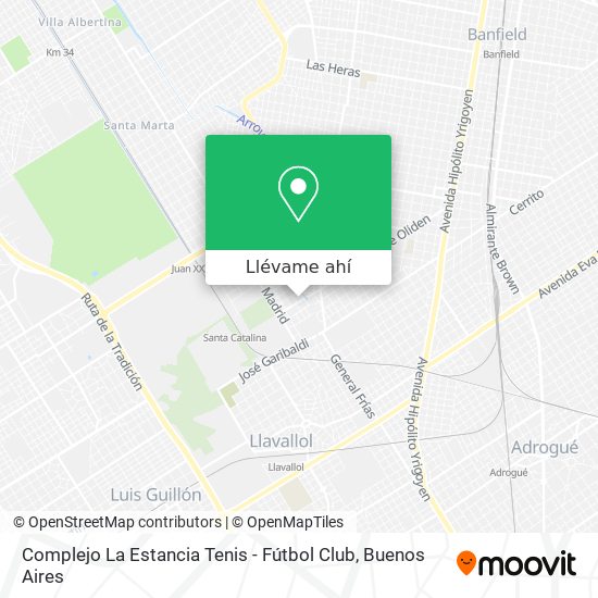 Mapa de Complejo La Estancia Tenis - Fútbol Club