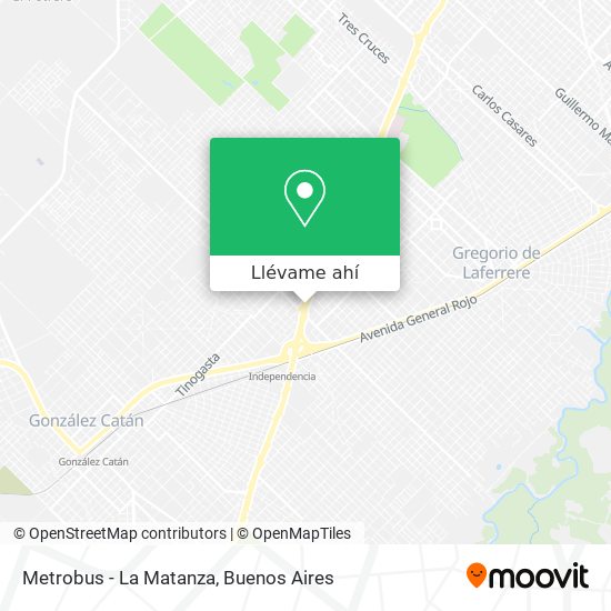 Mapa de Metrobus - La Matanza
